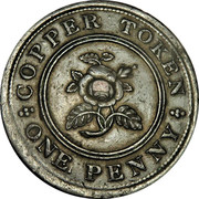 UK One Penny Birmingham & Swansea - Rose Copper Co 1812  COPPER TOKEN ONE PENNY coin reverse UK One Penny Birmingham & Swansea - Rose Copper Co 1812  COPPER TOKEN ONE PENNY coin reverse
