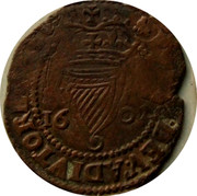 Ireland Penny Elizabeth I 1601 KM# 6.1 POSVI.DEV.ADIVTOREM.MEV. coin obverse Ireland Penny Elizabeth I 1601 KM# 6.1 POSVI.DEV.ADIVTOREM.MEV. coin obverse