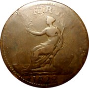 Ireland Penny Penny Token 1822  HIBERNIA 1822 coin obverse Ireland Penny Penny Token 1822  HIBERNIA 1822 coin obverse