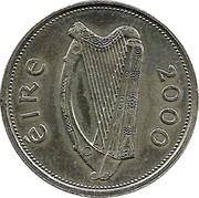 Ireland Punt Millennium 2000 KM# 31 ÉIRE 2000 coin obverse Ireland Punt Millennium 2000 KM# 31 ÉIRE 2000 coin obverse