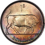 Ireland Shilling 1942 KM# 14 Republic 1S SCILLING PM coin reverse Ireland Shilling 1942 KM# 14 Republic 1S SCILLING PM coin reverse