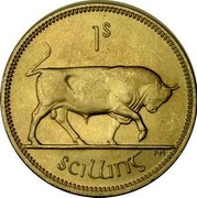 Ireland Shilling 1959 KM# 14a Republic 1S SCILLING PM coin reverse Ireland Shilling 1959 KM# 14a Republic 1S SCILLING PM coin reverse