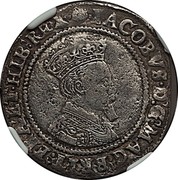 Ireland Shilling James I (1603) KM# 14.3 IACOBVS D G MAG BRIT FRA ET HIB REX coin obverse Ireland Shilling James I (1603) KM# 14.3 IACOBVS D G MAG BRIT FRA ET HIB REX coin obverse