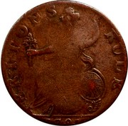 UK 1/2 Penny Britons Rule - George Sussex 1791  BRITONS RULE 1791 coin reverse UK 1/2 Penny Britons Rule - George Sussex 1791  BRITONS RULE 1791 coin reverse