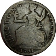 UK 1/2 Penny Gloriovs Iervis - Britons Rule 1771  BRITONS RULE 1771 coin reverse UK 1/2 Penny Gloriovs Iervis - Britons Rule 1771  BRITONS RULE 1771 coin reverse