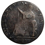 UK 1/2 Penny Shakespeare - Rule Britannia 1771  RULE BRIT AN NIA ∙ 1771 coin reverse UK 1/2 Penny Shakespeare - Rule Britannia 1771  RULE BRIT AN NIA ∙ 1771 coin reverse