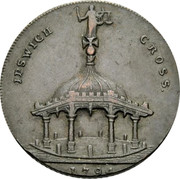 UK 1/2 Penny (Suffolk - Ipswich J. Conder) IPSWICH CROSS 1794 coin obverse UK 1/2 Penny (Suffolk - Ipswich J. Conder) IPSWICH CROSS 1794 coin obverse