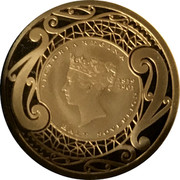 New Zealand 1 Dollar 200th anniversary of the birth of Queen Victoria 2019 Proof VICTORIA REGINA 1819 1901 HALF SOVEREIGN coin reverse New Zealand 1 Dollar 200th anniversary of the birth of Queen Victoria 2019 Proof VICTORIA REGINA 1819 1901 HALF SOVEREIGN coin reverse