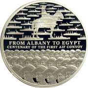 Australia 1 Dollar AIF Sail from Albany 2014 Proof FROM ALBANY TO EGYPT CENTENARY OF THE FIRST AIF CONVOY coin reverse Australia 1 Dollar AIF Sail from Albany 2014 Proof FROM ALBANY TO EGYPT CENTENARY OF THE FIRST AIF CONVOY coin reverse