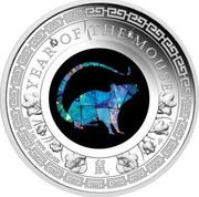 Australia 1 Dollar Australian Opal Lunar Mouse 2020 P YEAR OF THE MOUSE LB P 2020 1OZ 9999 SILVER é¼  coin reverse Australia 1 Dollar Australian Opal Lunar Mouse 2020 P YEAR OF THE MOUSE LB P 2020 1OZ 9999 SILVER é¼  coin reverse