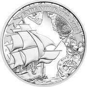 Australia 1 Dollar Australian Voyage Endeavour 2020 Proof ENDEAVOUR 1770-2020 coin reverse Australia 1 Dollar Australian Voyage Endeavour 2020 Proof ENDEAVOUR 1770-2020 coin reverse