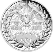 Australia 1 Dollar End of World War II 2020 P Proof 75 YEARS END OF WWII coin reverse Australia 1 Dollar End of World War II 2020 P Proof 75 YEARS END OF WWII coin reverse