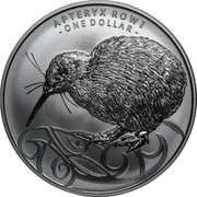 New Zealand 1 Dollar Kiwi 2020 APTERYX ROWI - ONE DOLLAR - coin reverse New Zealand 1 Dollar Kiwi 2020 APTERYX ROWI - ONE DOLLAR - coin reverse