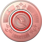 Australia 1 Dollar QANTAS 01 - The Flying Kangaroo 2020 QANTAS 1920-2020 SMS coin reverse Australia 1 Dollar QANTAS 01 - The Flying Kangaroo 2020 QANTAS 1920-2020 SMS coin reverse