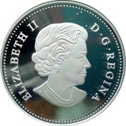 Canada 10 Cents Big Coin Series Bluenose (Colored) 2018  ELIZABETH II D G REGINA coin obverse Canada 10 Cents Big Coin Series Bluenose (Colored) 2018  ELIZABETH II D G REGINA coin obverse