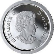 Canada 10 Cents Bluenose (colored) 2019 ELIZABETH II D ∙ G ∙ REGINA coin obverse Canada 10 Cents Bluenose (colored) 2019 ELIZABETH II D ∙ G ∙ REGINA coin obverse