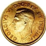 Canada 10 Cents George VI Specimen Trial Thick planchet 1937 KM# TS7 GEORGIVS VI D:G:REX ET IND:IMP: coin obverse