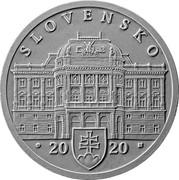 Slovakia 10 Euro 100th anniversary of the Slovak National Theatre 2020 SLOVENSKO 20 20 coin obverse Slovakia 10 Euro 100th anniversary of the Slovak National Theatre 2020 SLOVENSKO 20 20 coin obverse