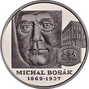 Slovakia 10 Euro 150th anniversary of the birth of Michal Bosak 2019 1869 - 1937 MICHAL BOSАK coin reverse Slovakia 10 Euro 150th anniversary of the birth of Michal Bosak 2019 1869 - 1937 MICHAL BOSАK coin reverse