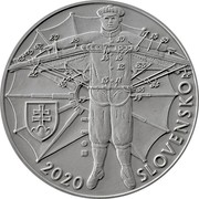 Slovakia 10 Euro 150th anniversary of the birth of Stefan Banic 2020 2020 SLOVENSKO coin obverse Slovakia 10 Euro 150th anniversary of the birth of Stefan Banic 2020 2020 SLOVENSKO coin obverse
