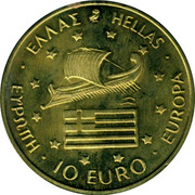 Greece 10 Euro 1996 Olympics 1996 UNC X# 60 ΕΥΡΩΠΗ 10 EURO EUROPA ΕΛΛΑΣ HELLAS coin obverse