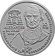 Slovakia 10 Euro Alexander Rudnay 2019 VYMENOVANIE ZA OSTRIHOMSKÉHO ARCIBISKUPA 10 EURO ALEXANDER RUDNAY 1819 coin reverse Slovakia 10 Euro Alexander Rudnay 2019 VYMENOVANIE ZA OSTRIHOMSKÉHO ARCIBISKUPA 10 EURO ALEXANDER RUDNAY 1819 coin reverse