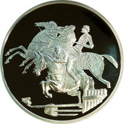 Greece 10 Euro Summer Olympics 2004 in Athens - Horse riding (2003) Proof KM# 197 coin reverse Greece 10 Euro Summer Olympics 2004 in Athens - Horse riding (2003) Proof KM# 197 coin reverse