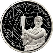 Greece 10 Euro XIII Special Olympics - The Torch 2011 Proof KM# 243 XIII SPECIAL OLYMPICS WORLD SUMMER GAMES ATHENS 2011 coin reverse Greece 10 Euro XIII Special Olympics - The Torch 2011 Proof KM# 243 XIII SPECIAL OLYMPICS WORLD SUMMER GAMES ATHENS 2011 coin reverse