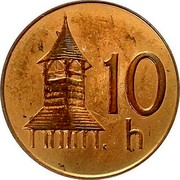 Slovakia 10 Halierov Trial Strike 2002  10 H coin reverse Slovakia 10 Halierov Trial Strike 2002  10 H coin reverse