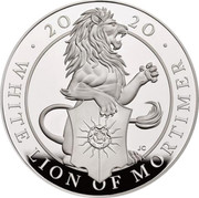 UK 10 Pounds Queen's Beasts - White Lion of Mortimer 2020 WHITE LION OF MORTIMER 2020 coin reverse UK 10 Pounds Queen's Beasts - White Lion of Mortimer 2020 WHITE LION OF MORTIMER 2020 coin reverse