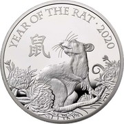 UK 10 Pounds Year of the Rat 2020 Proof YEAR OF THE RAT ∙ 2020 coin reverse UK 10 Pounds Year of the Rat 2020 Proof YEAR OF THE RAT ∙ 2020 coin reverse