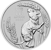 Australia 100 Dollars 6th Portrait - Year of the Mouse 2020 P BU MOUSE 2020 P coin reverse Australia 100 Dollars 6th Portrait - Year of the Mouse 2020 P BU MOUSE 2020 P coin reverse