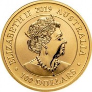 Australia 100 Dollars Australian Swan 2019 ELIZABETH II 2019 AUSTRALIA • 100 DOLLARS • coin obverse Australia 100 Dollars Australian Swan 2019 ELIZABETH II 2019 AUSTRALIA • 100 DOLLARS • coin obverse