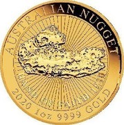 Australia 100 Dollars Hand of Faith 2020 P AUSTRALIAN NUGGET 2020 1 OZ 9999 GOLD coin reverse Australia 100 Dollars Hand of Faith 2020 P AUSTRALIAN NUGGET 2020 1 OZ 9999 GOLD coin reverse