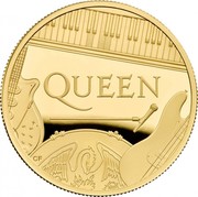 UK 100 Pounds Members of Queen 2020 Proof QUEEN CF coin reverse UK 100 Pounds Members of Queen 2020 Proof QUEEN CF coin reverse