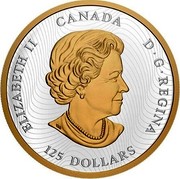 Canada 125 Dollars Lucky Dragon 2020 ELIZABETH II CANADA D•G•REGINA 125 DOLLARS coin obverse Canada 125 Dollars Lucky Dragon 2020 ELIZABETH II CANADA D•G•REGINA 125 DOLLARS coin obverse