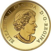Canada 2 Dollars 20 Years Polar Bear Toonie 2016 KM# 2105 ELIZABETH II CANADA D G REGINA coin obverse Canada 2 Dollars 20 Years Polar Bear Toonie 2016 KM# 2105 ELIZABETH II CANADA D G REGINA coin obverse