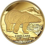 Canada 2 Dollars 20 Years Polar Bear Toonie 2016 KM# 2105 2 DOLLARS 1996-2016 coin reverse Canada 2 Dollars 20 Years Polar Bear Toonie 2016 KM# 2105 2 DOLLARS 1996-2016 coin reverse