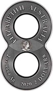 Australia 2 Dollars 6th Portrait - Dragon & Phoenix 2020 P ELIZABETH II AUSTRALIA 2OZ 9999 AG 2020 2 DOLLARS coin obverse Australia 2 Dollars 6th Portrait - Dragon & Phoenix 2020 P ELIZABETH II AUSTRALIA 2OZ 9999 AG 2020 2 DOLLARS coin obverse