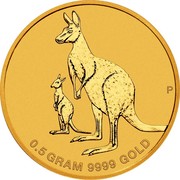 Australia 2 Dollars 6th Portrait - Mini Roo 2020 P P 0.5 GRAM 9999 GOLD coin reverse Australia 2 Dollars 6th Portrait - Mini Roo 2020 P P 0.5 GRAM 9999 GOLD coin reverse
