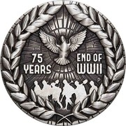 Australia 2 Dollars End of WWII 75th Anniversary 2020 P 75 YEARS END OF WWII coin reverse Australia 2 Dollars End of WWII 75th Anniversary 2020 P 75 YEARS END OF WWII coin reverse