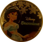 New Zealand 2 Dollars Jasmine 2015  DISNEY JASMINE coin reverse New Zealand 2 Dollars Jasmine 2015  DISNEY JASMINE coin reverse