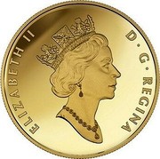 Canada 2 Dollars Robins 2016 KM# 2107 ELIZABETH II D G REGINA coin obverse Canada 2 Dollars Robins 2016 KM# 2107 ELIZABETH II D G REGINA coin obverse
