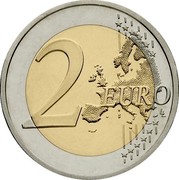 Cyprus 2 Euro 10 Years of Euro Banknotes and Coins (Coloured) 2012 ΚΥΠΡΟΣ KIBRIS A.H. € 2002 2012 coin reverse