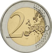 Estonia 2 Euro 10 Years of Euro Banknotes and Coins (Coloured) 2012 EESTI A.H. € 2002 2012 coin reverse