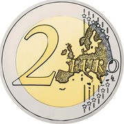 Greece 2 Euro 30th Anniversary of the Flag of Europe 2015 Proof KM# 272 2 EURO coin reverse Greece 2 Euro 30th Anniversary of the Flag of Europe 2015 Proof KM# 272 2 EURO coin reverse