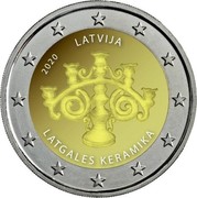 Latvia 2 Euro Latgalian Ceramics 2020 2020 LATVIJA LATGALES KERAMIKA coin reverse Latvia 2 Euro Latgalian Ceramics 2020 2020 LATVIJA LATGALES KERAMIKA coin reverse