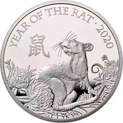 UK 2 Pounds Year of the Rat 2020 Proof YEAR OF THE RAT 2020 PJL coin reverse UK 2 Pounds Year of the Rat 2020 Proof YEAR OF THE RAT 2020 PJL coin reverse