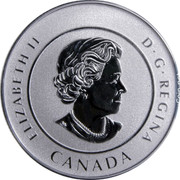 Canada 20 Dollars 50th Anniversary of Star Trek 2016 BU KM# 2147 ELIZABETH II D ∙ G ∙ REGINA coin obverse Canada 20 Dollars 50th Anniversary of Star Trek 2016 BU KM# 2147 ELIZABETH II D ∙ G ∙ REGINA coin obverse