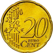 Greece 20 Euro Cent John Kapodistrias 2002 KM# 185 20 EURO CENT LL coin reverse Greece 20 Euro Cent John Kapodistrias 2002 KM# 185 20 EURO CENT LL coin reverse